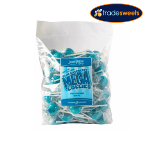 Dobsons Jumbo Blue Raspberry Lollies (Wrapped)