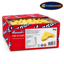 Hannahs White Chocolate Fish and Chips 3kg