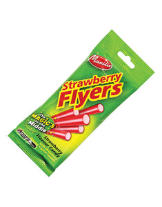 Liquorice Flyers With Strawberry Centre - 12 x 95gm Pack