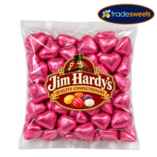 Jim Hardys Chocolate Hearts - Pink 1kg