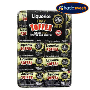 Walker Liquorice Toffee Slabs - Full Tray