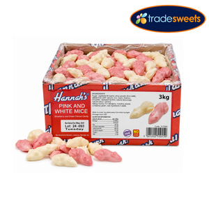 Hannahs Large Pink and White Mice 3kg