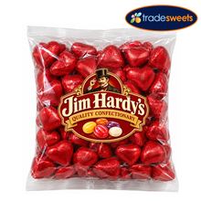 Jim Hardys Chocolate Hearts - Red 1kg