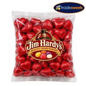 Chocolate Hearts - Red 1kg