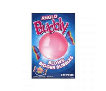 Anglo Bubbly Bubble Gum - 240 Pack