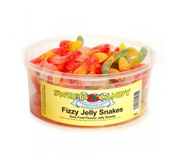 Fizzy Jelly Snakes - 600g Tub