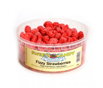 A Tub of Fizzy Strawberries - 600g