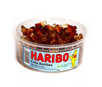 Haribo Cola Bottles - 750g Tub