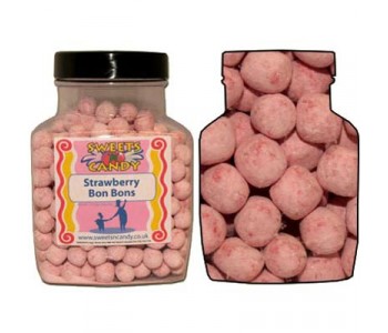 A Jar of Strawberry Bon Bons - 1.5Kg Jar