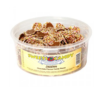 Jazzies Milk Chocolate Flavour Candy Pieces - 750g Tub