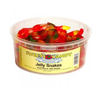 Jelly Snakes - 600g Tub