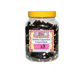 Liquorice Cream Rock in a Jar - 1.5Kg Jar