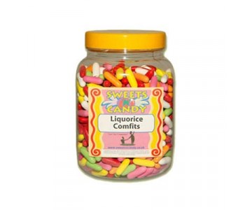 A Jar of Liquorice Comfits - 2Kg Jar