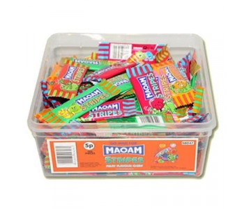 Maoam Stripes Fruit Flavoured Chews - 120 Pack