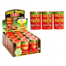 Toxic Waste Red - Ultra Sour Candy - 12 Pack