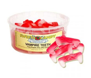 Vampire Teeth Fruit Flavoured Jellies - 1.5Ltr Tub - 600g