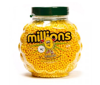 Millions - Lemon Flavour Chewy Sweets - 2.27 Kg Jar