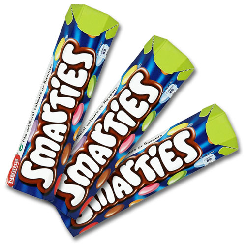 Smarties in clearance a tube
